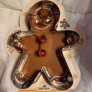 Birkmann Gingerbread Person Metal Cookie Cutter 7" NEW